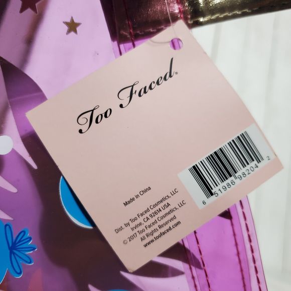 Too Faced Tutti Frutti Collection Tote Bag Limited Edition Clear Vinyl Tote Bag - Picture 12 of 15
